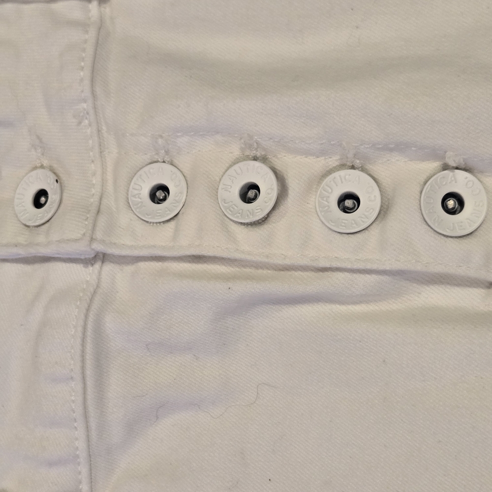 Nautica Womens White Stretch Denim Skirt. Size 28. mini. - Picture 4 of 9
